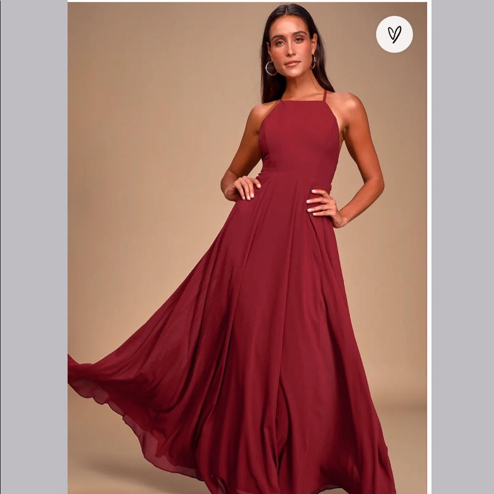 Lulu’s red maxi dress: Mythical Kind of Love.